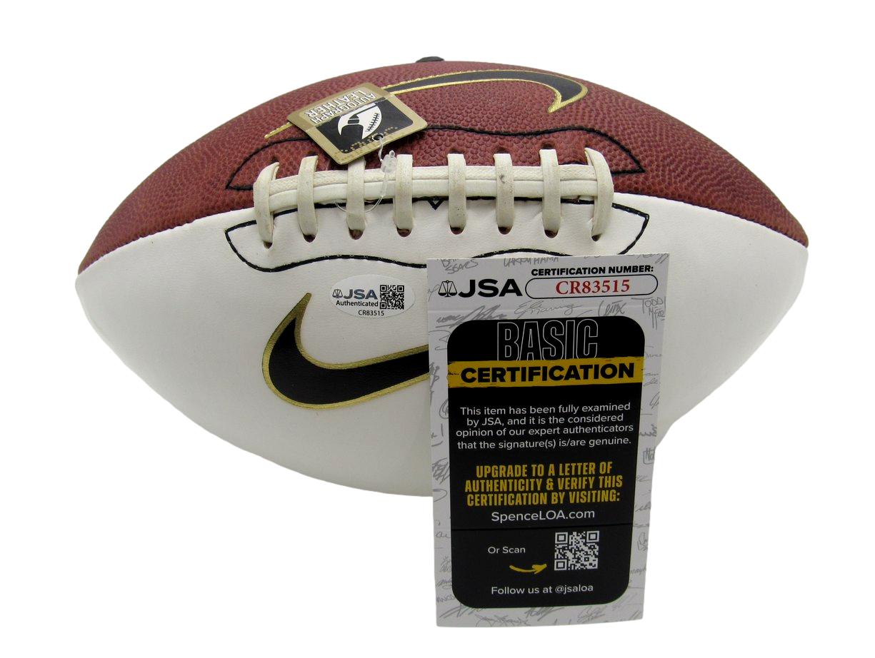 Terrell Owens HOF Signed/Inscribed Brown/White Nike Leather Football JSA 211019