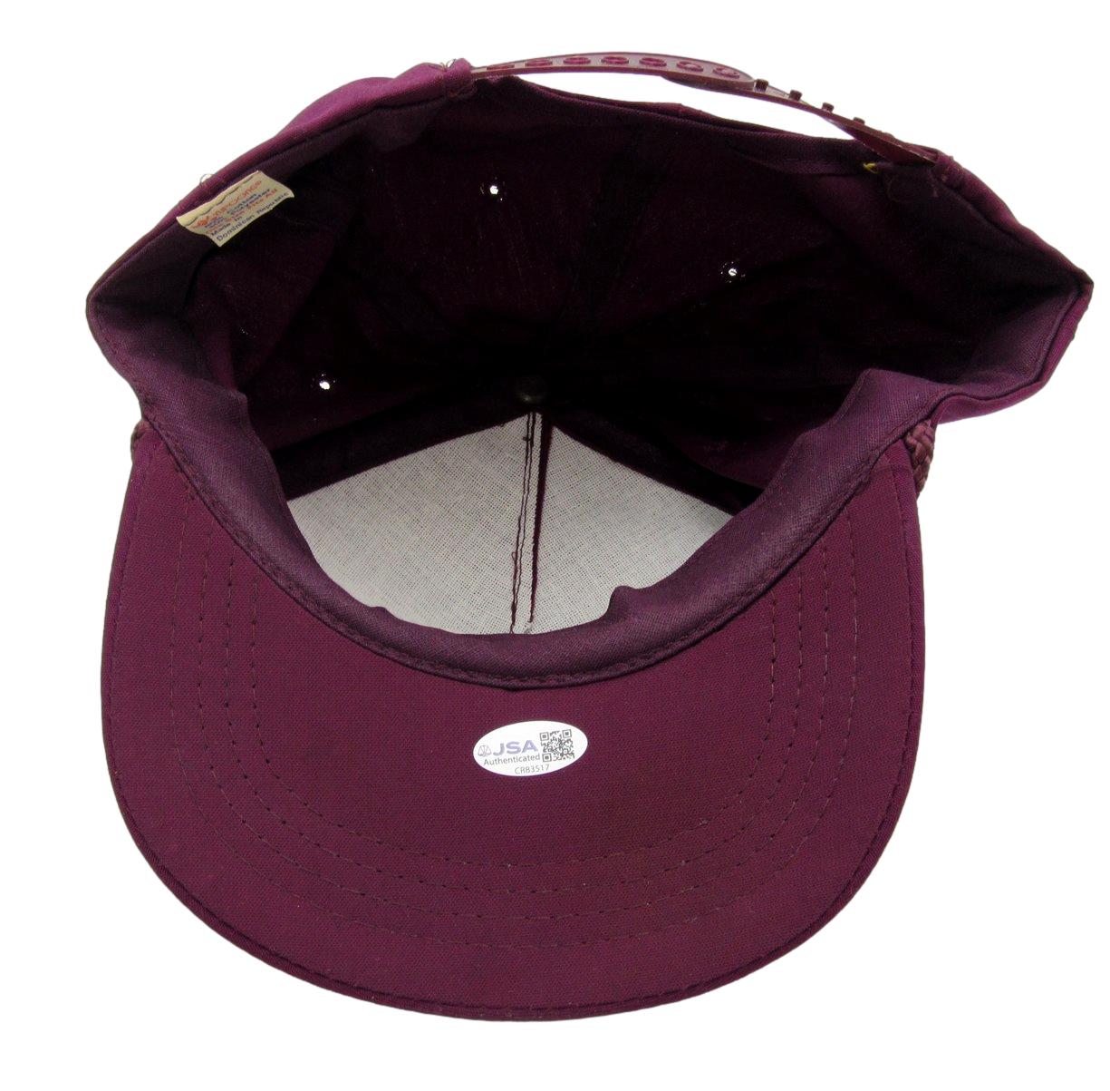 Joe Jacoby Signed/Inscribed Maroon "5 O'Clock Club 91" Golf Hat JSA 211031