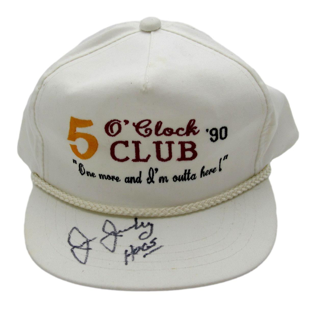 Joe Jacoby Signed/Inscribed White "5 O'Clock Club 91" Golf Hat JSA 211032