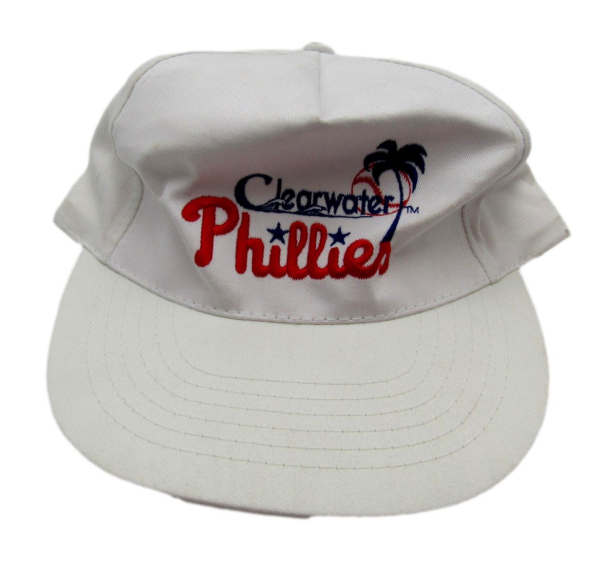 Harry Kalas/Rich Ashburn Signed/Auto White Clearwater Phillies Baseball Hat JSA