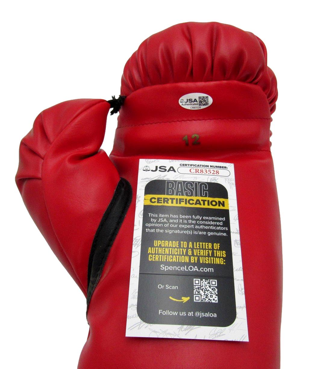 Joe Frazier Signed/Autographed Left Red Everlast Boxing Glove JSA 211034