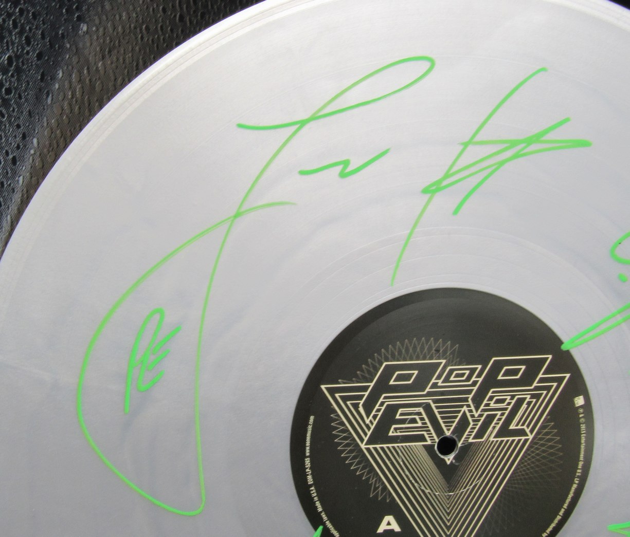 Pop Evil Record Signed/Autographed by (5) Band Members JSA 211039