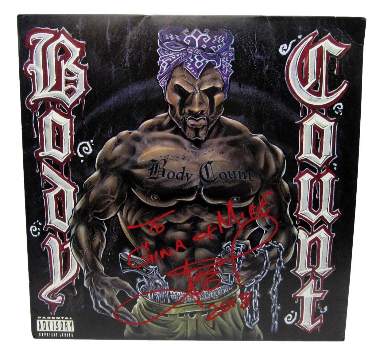 Ice-T Signed/Inscribed "Body Count" Album Cover with Record JSA 211041