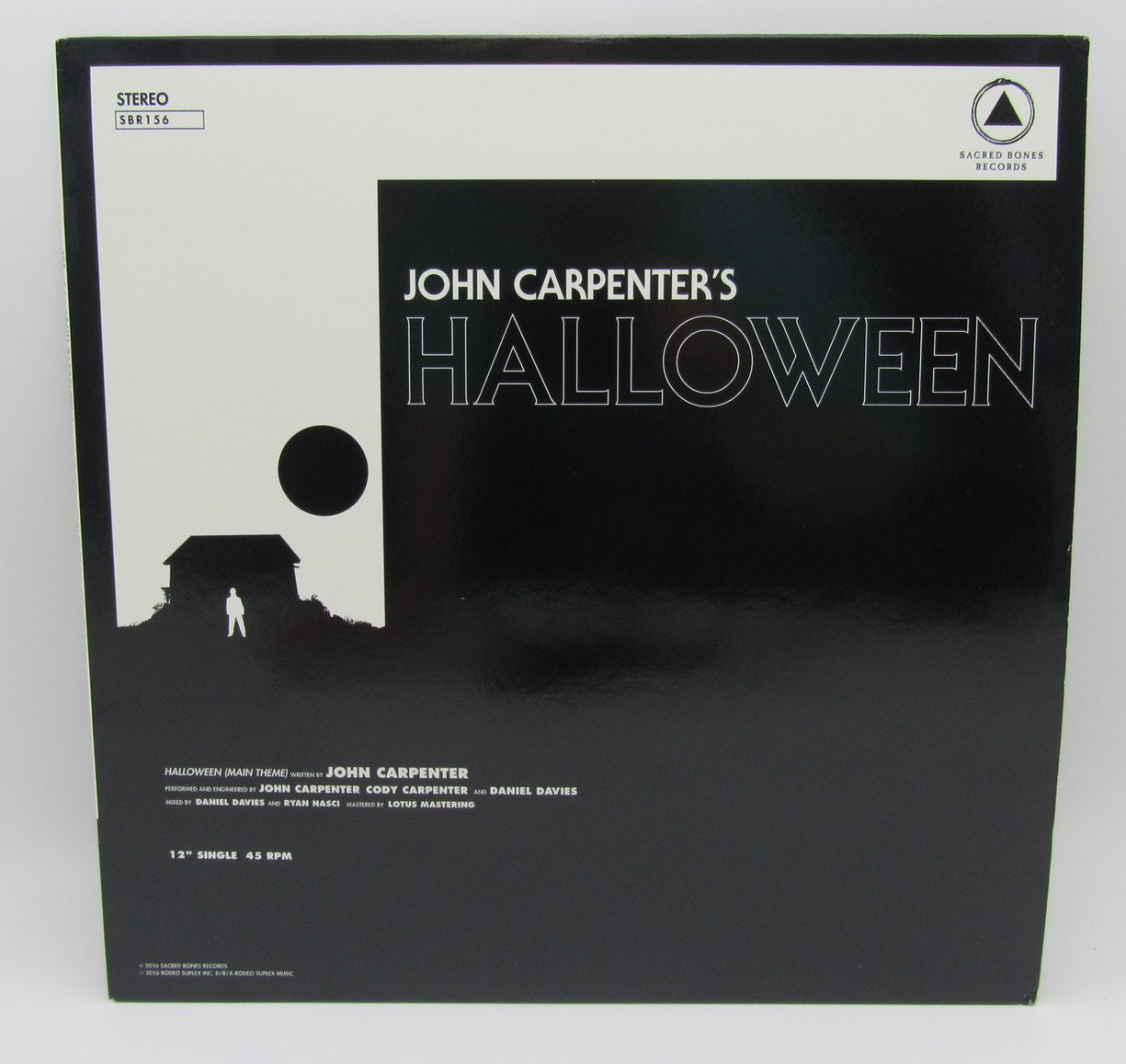 John Carpenter Signed/Inscribed "Halloween" Record w/ Album Cover JSA 211042