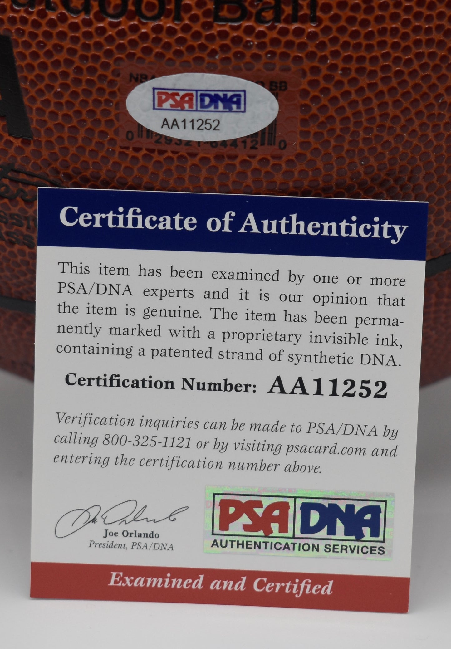 Wes Unseld HOF Signed Full Size Spalding Basketball Wizards PSA 211901