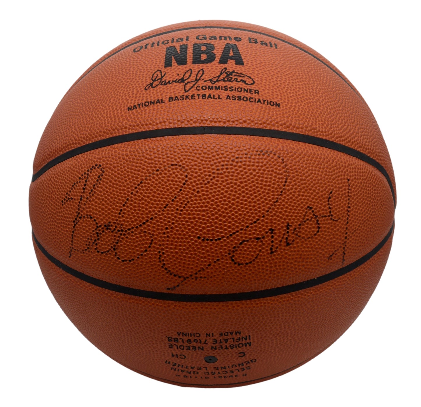 Elgin Baylor HOF Signed Full Size Spalding Basketball Lakers PSA 211905