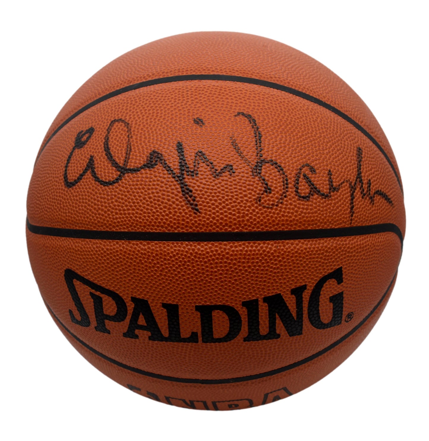Elgin Baylor HOF Signed Full Size Spalding Basketball Lakers PSA 211905