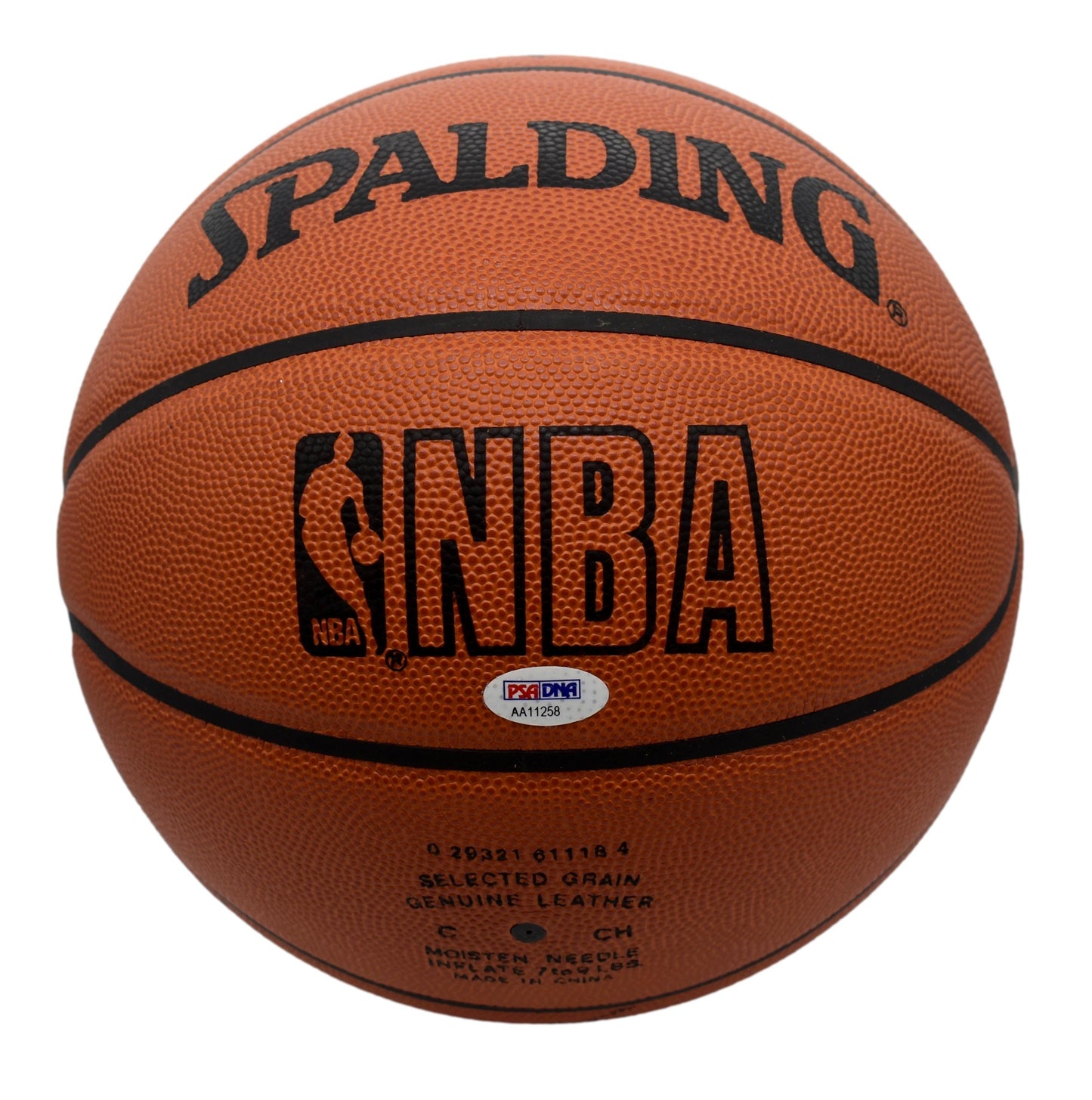 Elgin Baylor HOF Signed Full Size Spalding Basketball Lakers PSA 211905