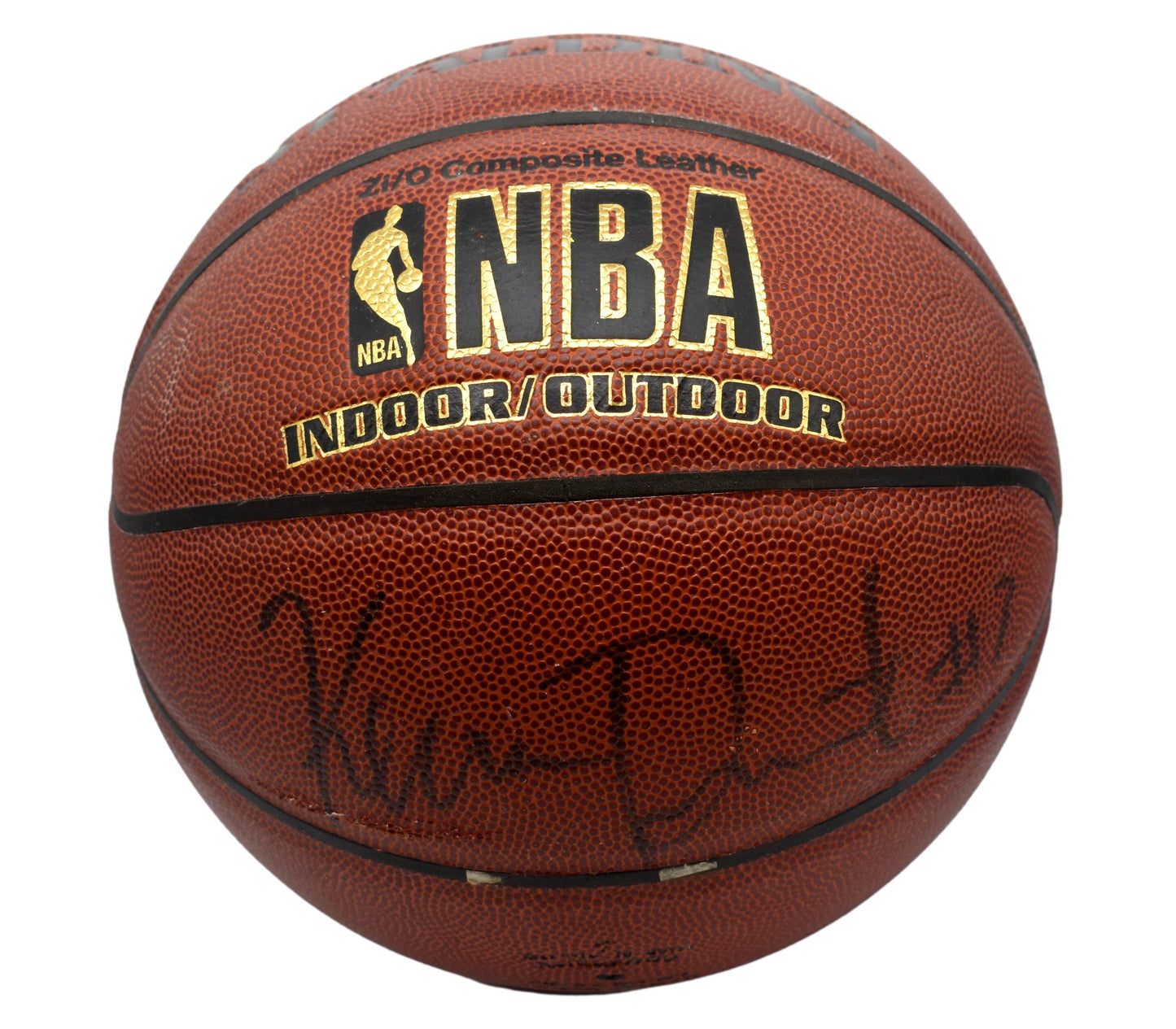 Kevin Durant Signed Full Size Spalding Basketball Rockets Beckett 211906