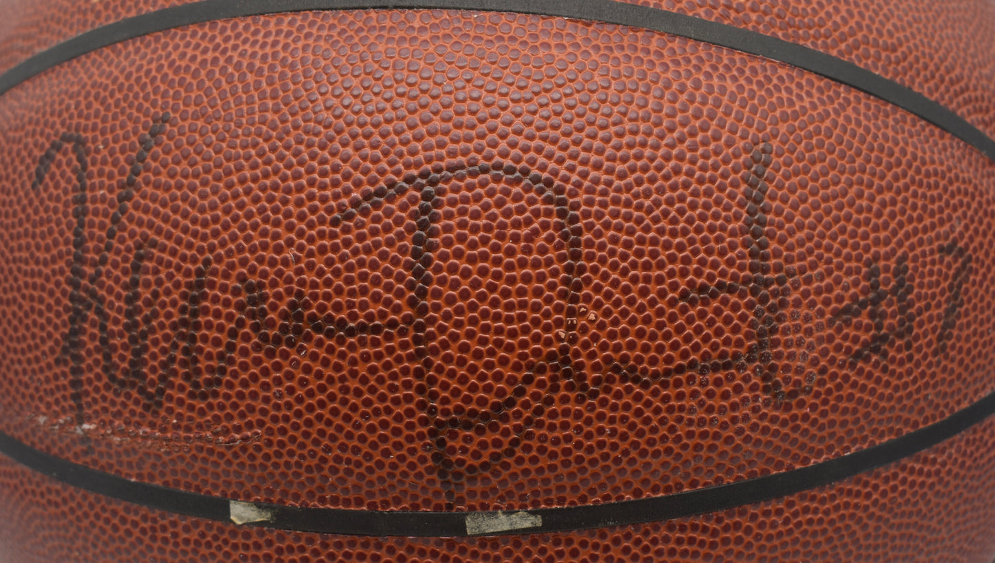 Kevin Durant Signed Full Size Spalding Basketball Rockets Beckett 211906