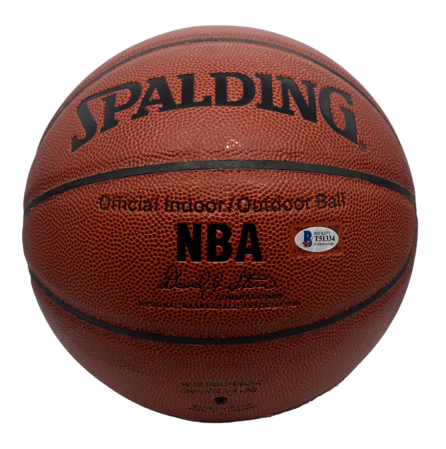 Kevin Durant Signed Full Size Spalding Basketball Rockets Beckett 211906