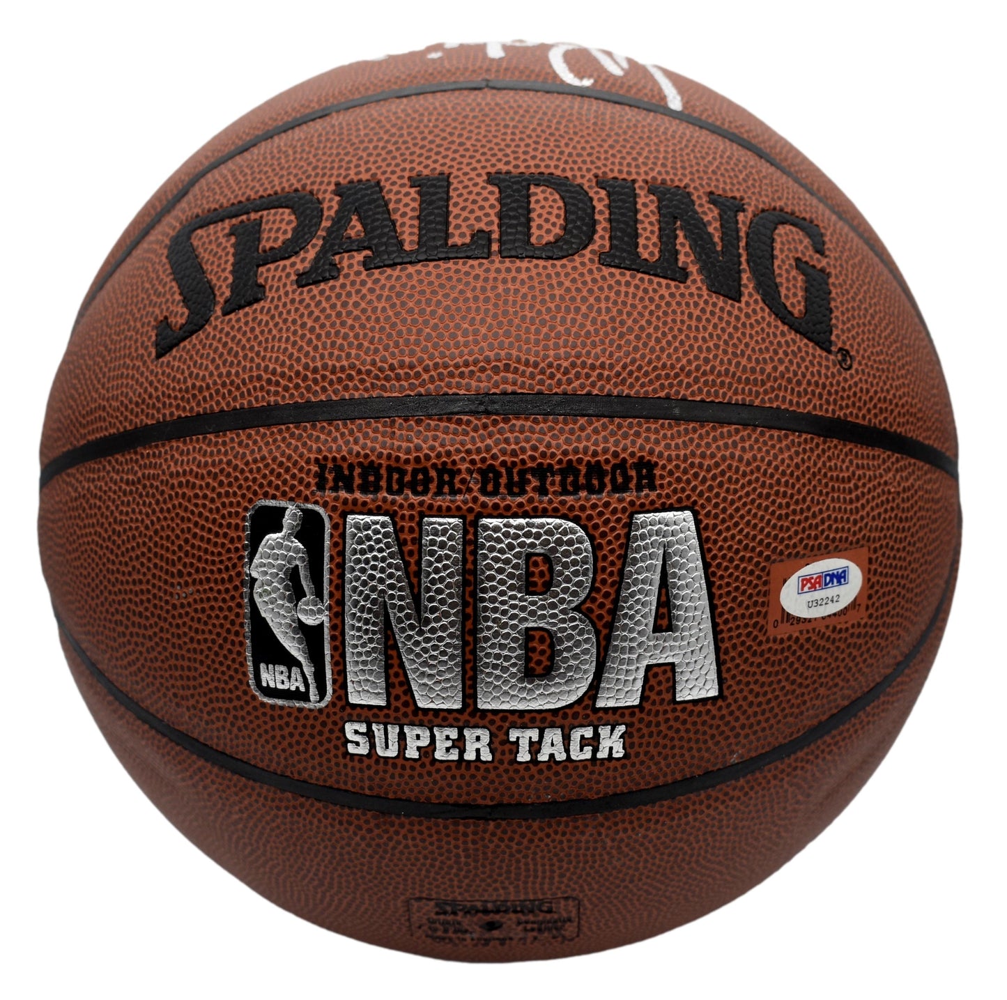 David Robinson HOF Signed Full Size Spalding Basketball Spurs PSA 211907