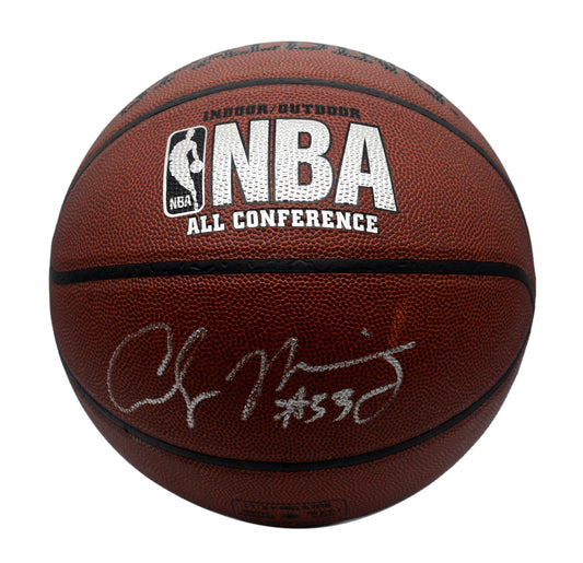 Alonzo Mourning HOF Signed Full Size Spalding Basketball Heat Beckett 11912