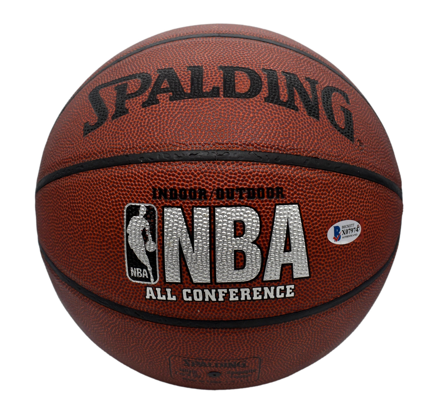 Alonzo Mourning HOF Signed Full Size Spalding Basketball Heat Beckett 11912