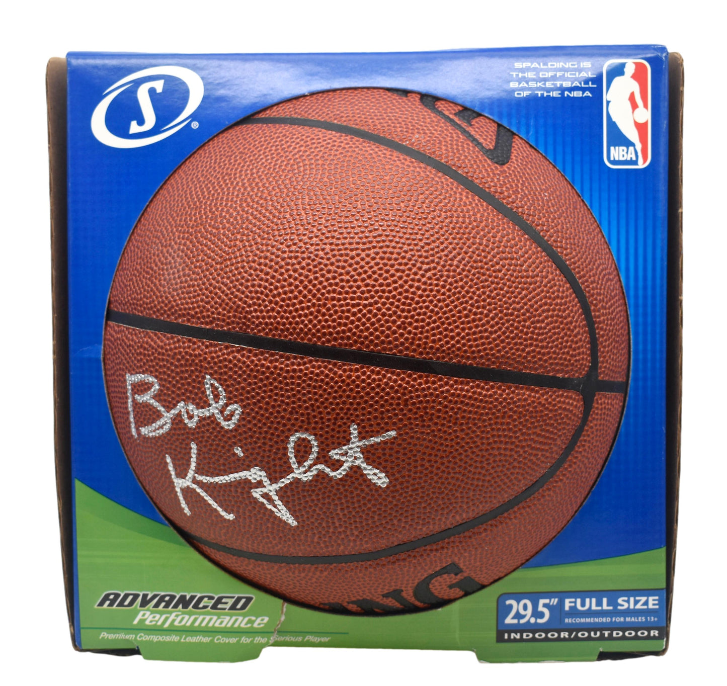 Bobby Knight HOF Signed Full Size Spalding Basketball Hoosiers Beckett 211913