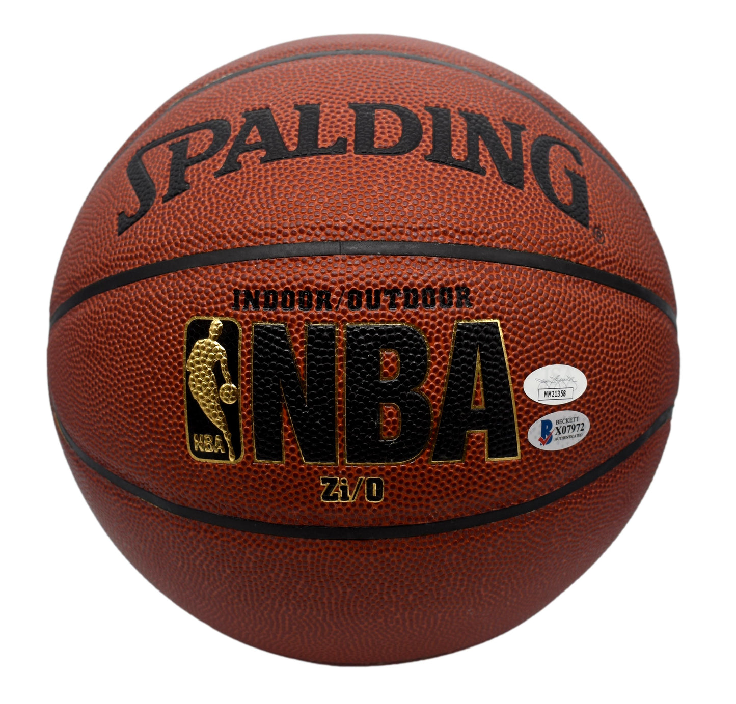 Kareem Abdul-Jabbar HOF Signed Full Size Spalding Basketball Lakers JSA BAS 1915