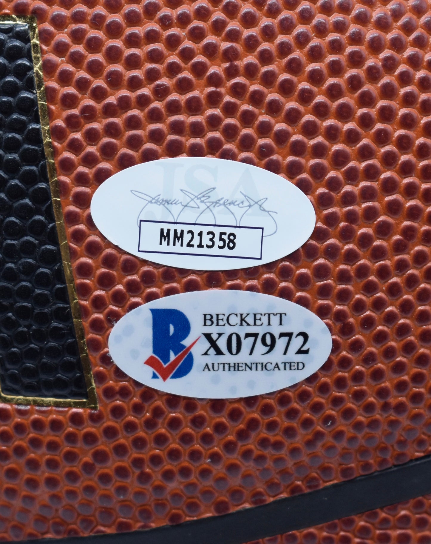 Kareem Abdul-Jabbar HOF Signed Full Size Spalding Basketball Lakers JSA BAS 1915