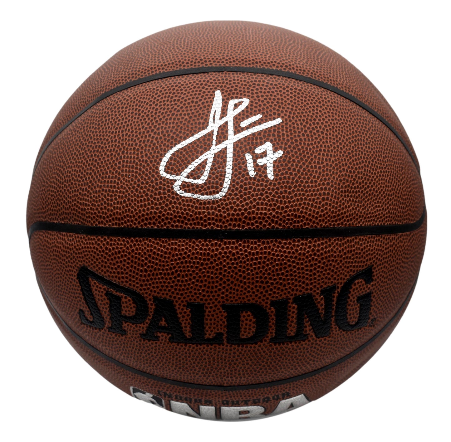Jeremy Lin Autographed/Signed Full Size Spalding Basketball Knicks JSA 211917