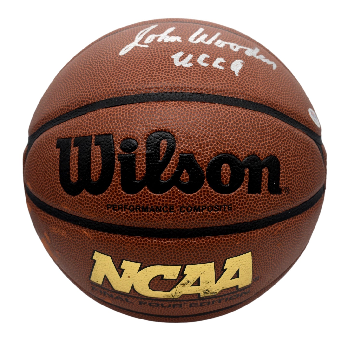 John Wooden HOF Autographed/Signed Full Size Wilson Basketball UCLA PSA 211918