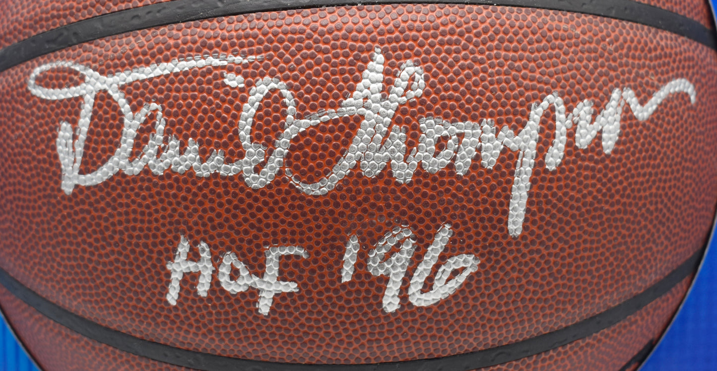 David Thompson HOF Signed Full Size Spalding Basketball Nuggets PSA 211922