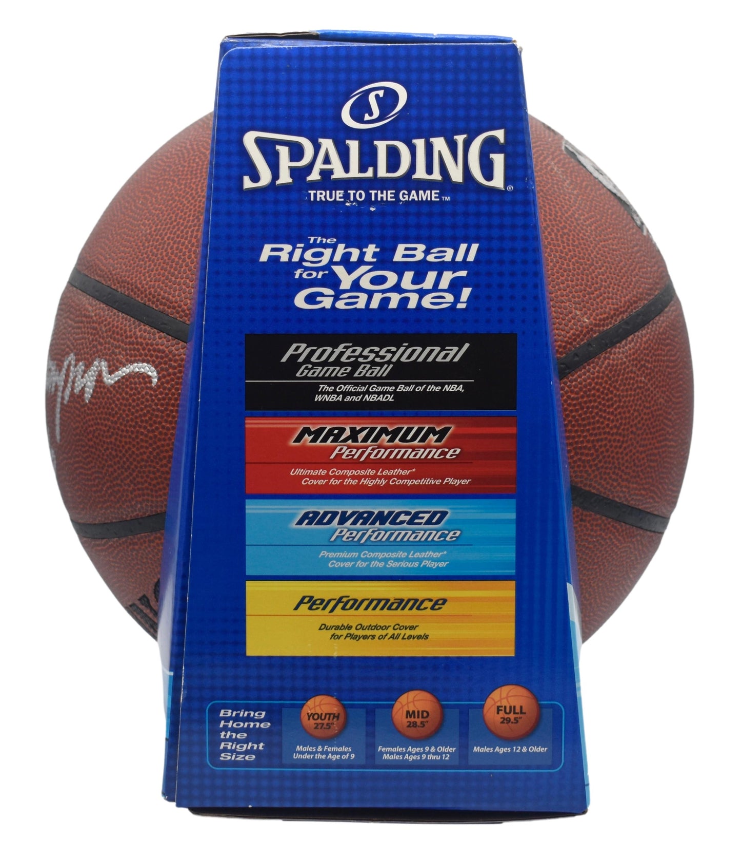 David Thompson HOF Signed Full Size Spalding Basketball Nuggets PSA 211922