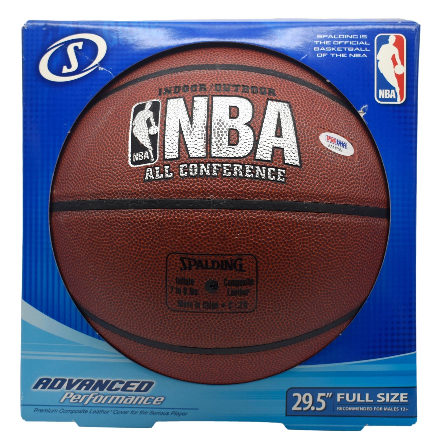 David Thompson HOF Signed Full Size Spalding Basketball Nuggets PSA 211922