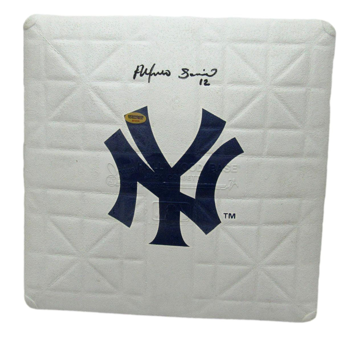 Alfonso Soriano New York Yankees Hand Signed/Auto New York Yankees Base  IXL63