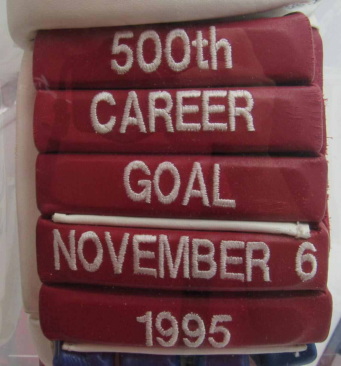 Mark Messier HOF Signed/Autographed Hockey Glove 500th Career Goal UDA IXL65