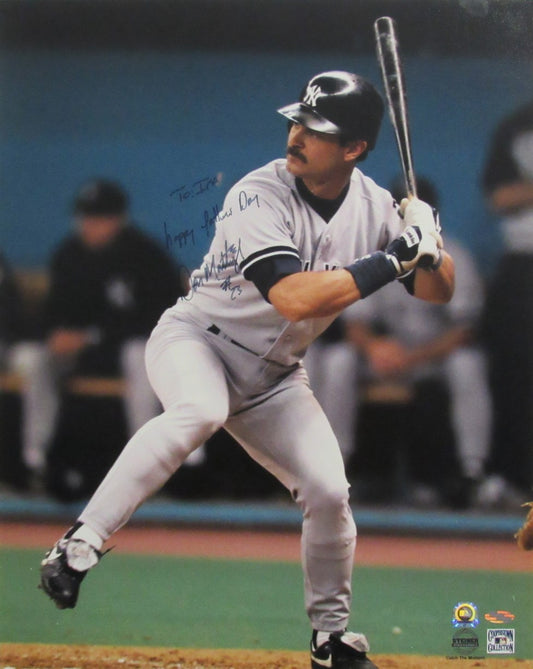 Don Mattingly New York Yankees Signed/Inscribed 16x20 Photo Steiner IXL86