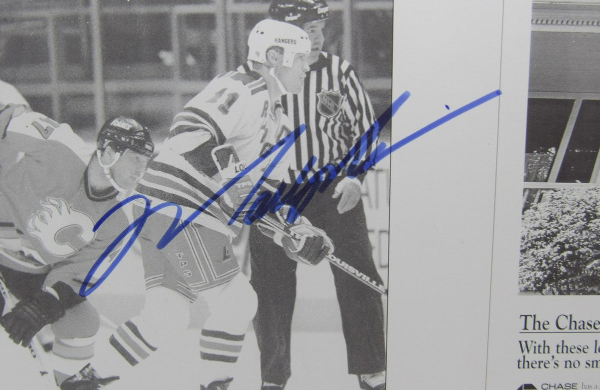 Mark Messier Signed 11/7/1995 New York Newsday Metal Printing Plate JSA IXL79