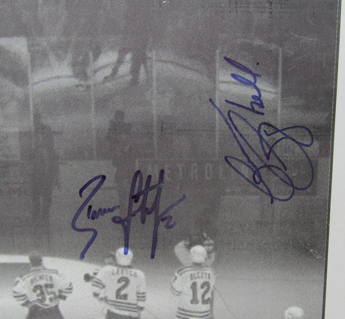 Leech/Larmer/Campbell Rangers Signed 1/21/95 New York Newsday Printing Plate JSA