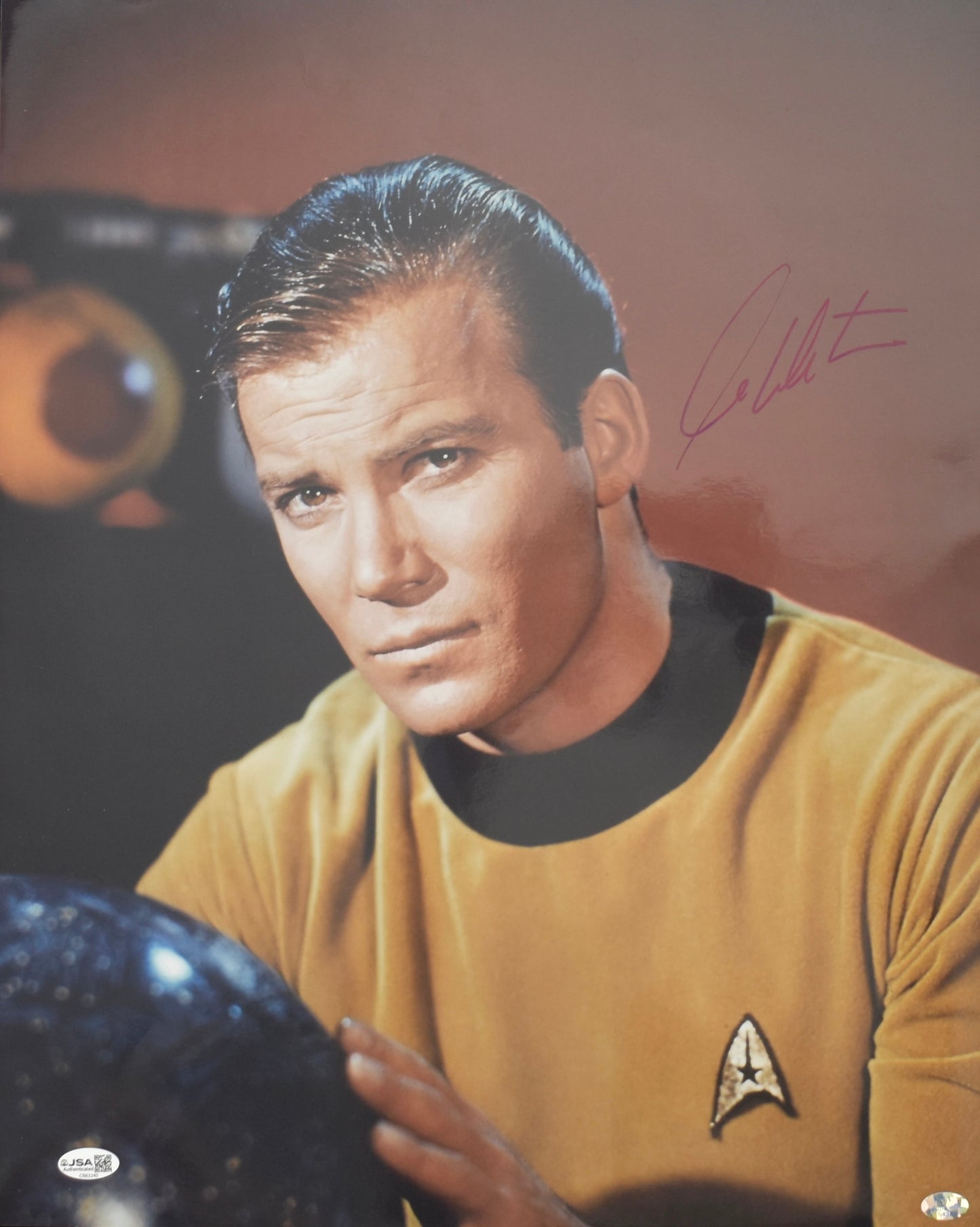 William Shatner Autographed/Signed 16x20 Photo Star Trek Kirk JSA 211930
