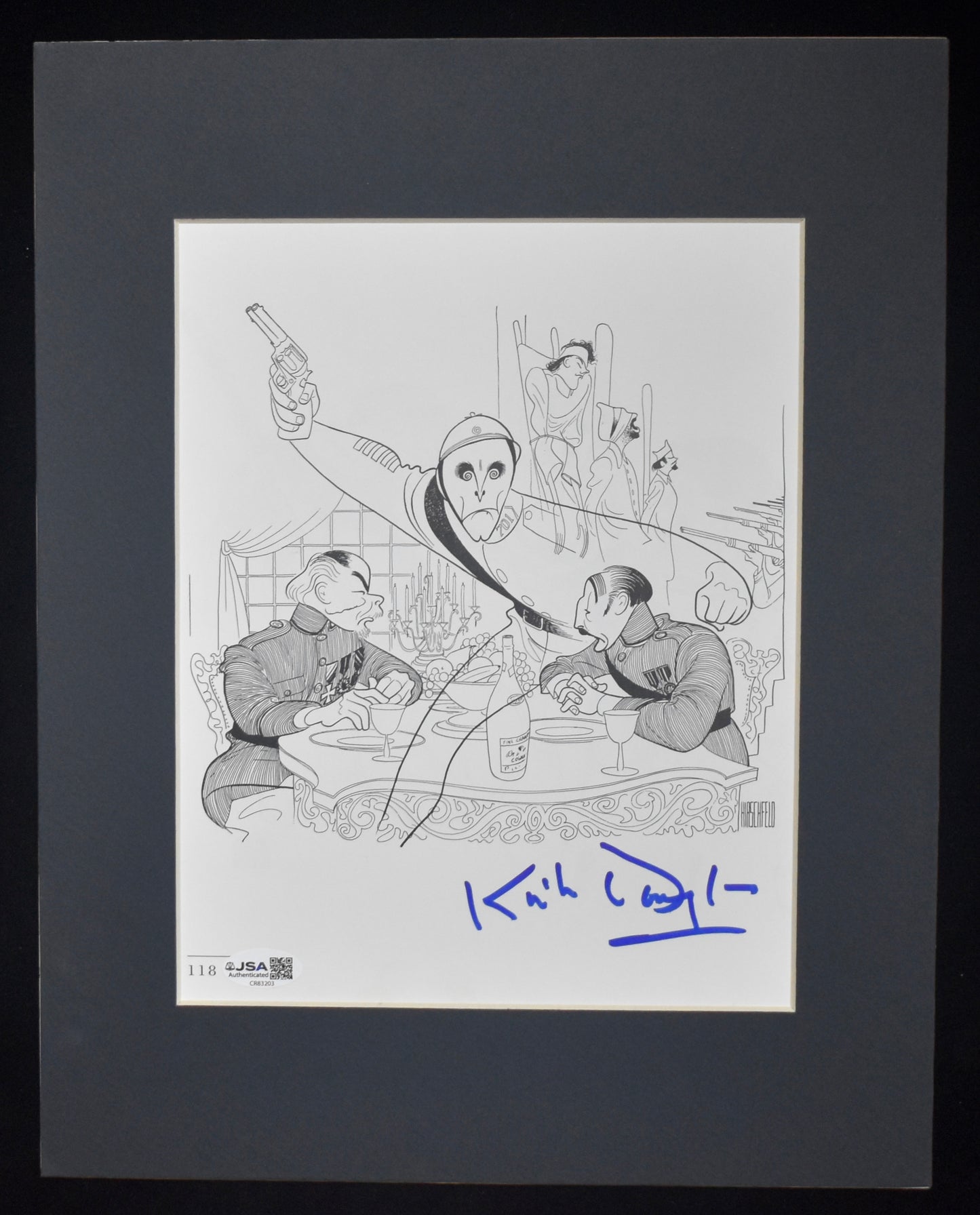 Kirk Douglas Autographed/Signed 8x10 Matted Art Print Paths of Glory JSA 211936