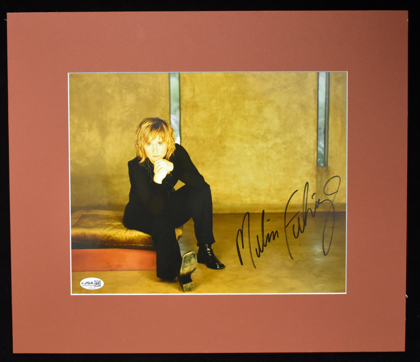 Melissa Etheridge Autographed/Signed 8x10 Matted Photo Singer JSA 211937