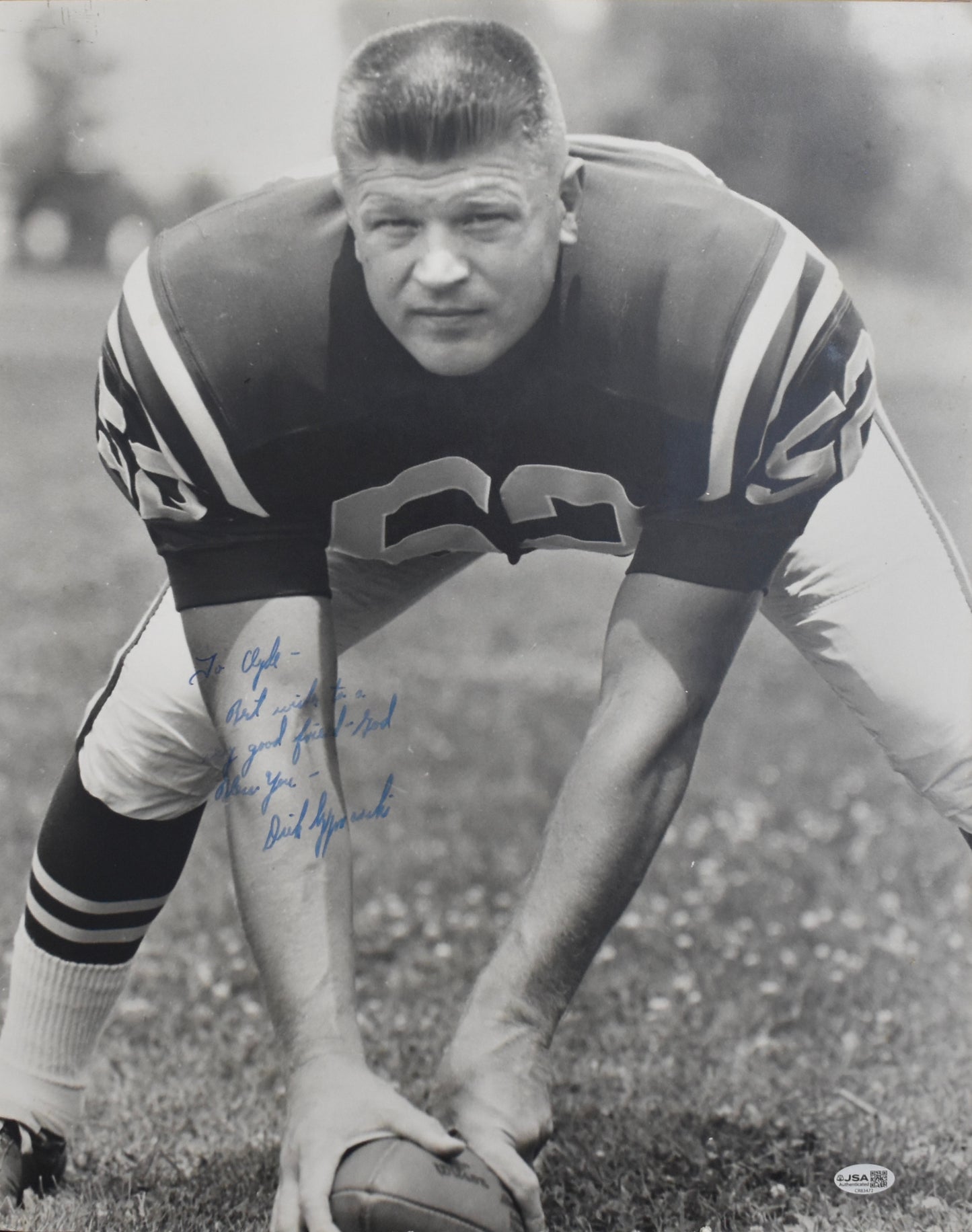 Dick Szymanski Autographed/Signed 16x20 Photo Colts JSA 211940
