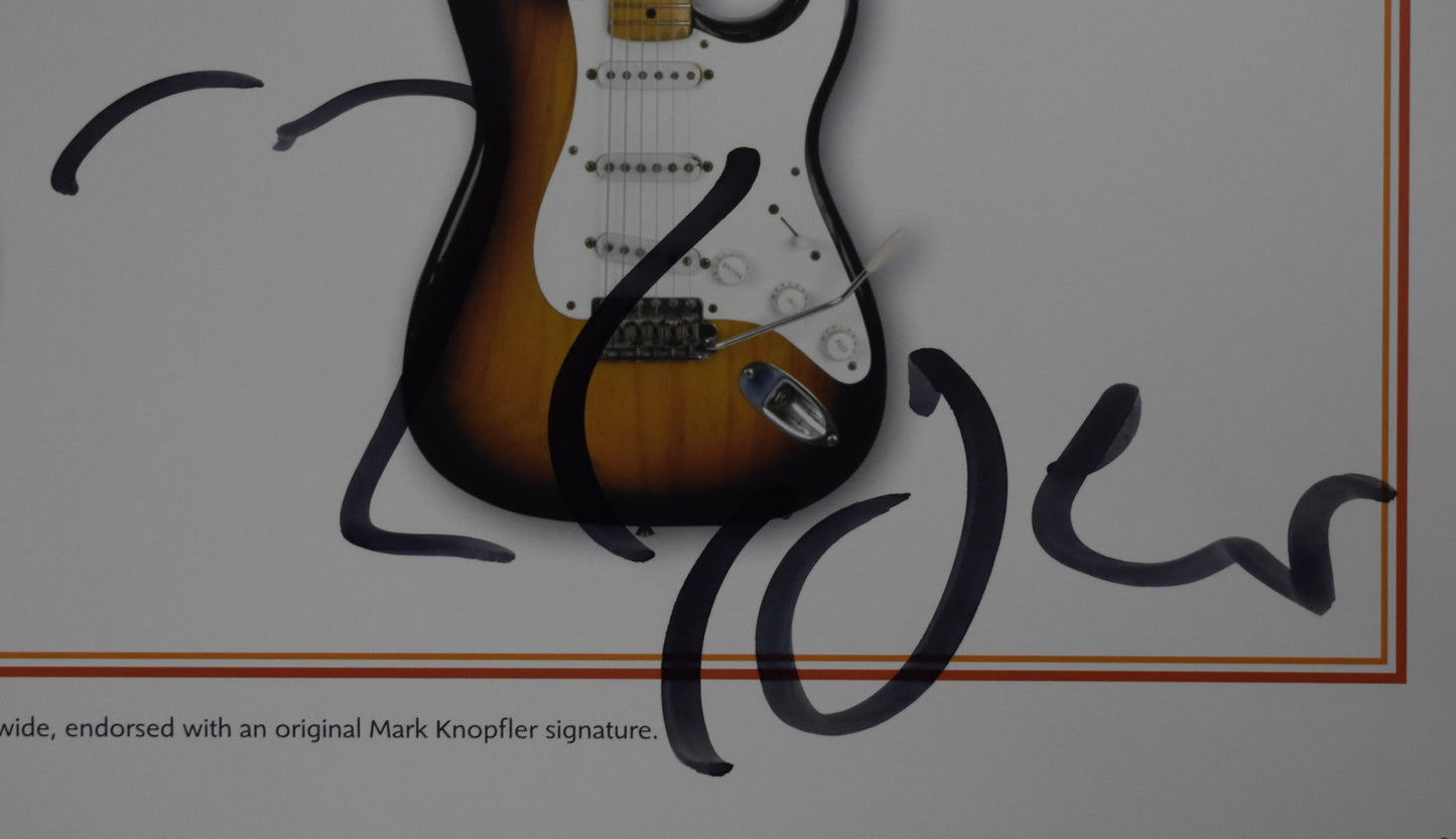 Mark Knopfler Autographed/Signed 20x27.5 Tour Lithograph 892/1000 JSA 211944