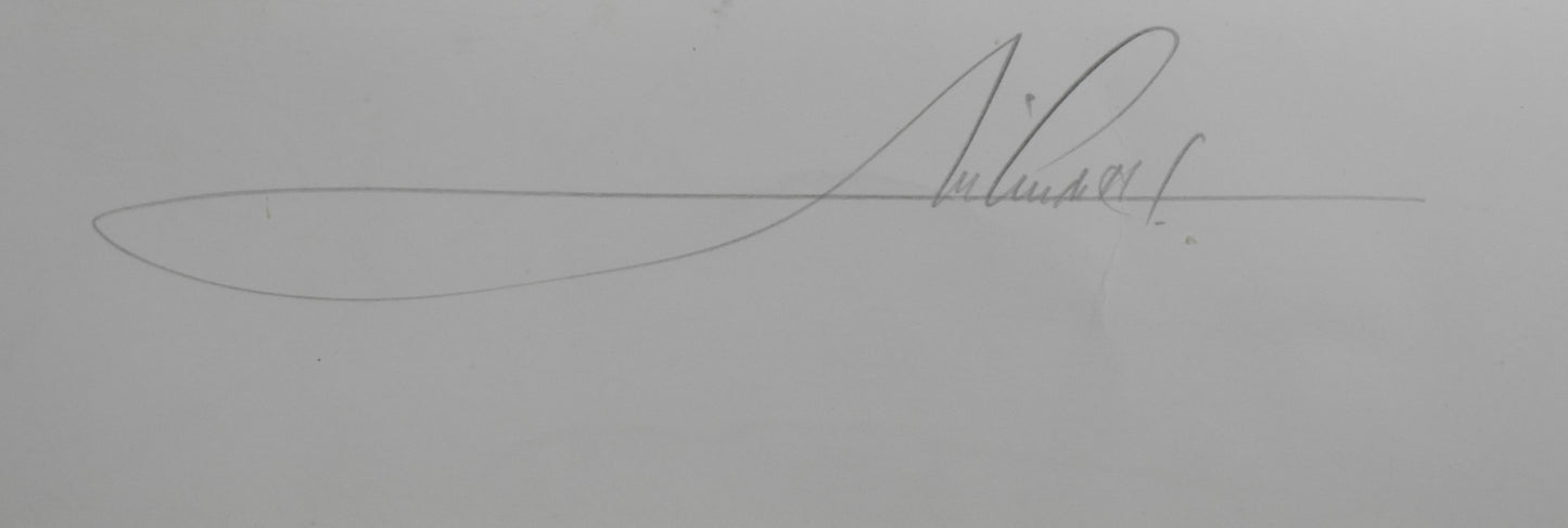Mario Andretti Autographed/Signed 21.5x27 Art Print Poster 205/500 JSA 211945
