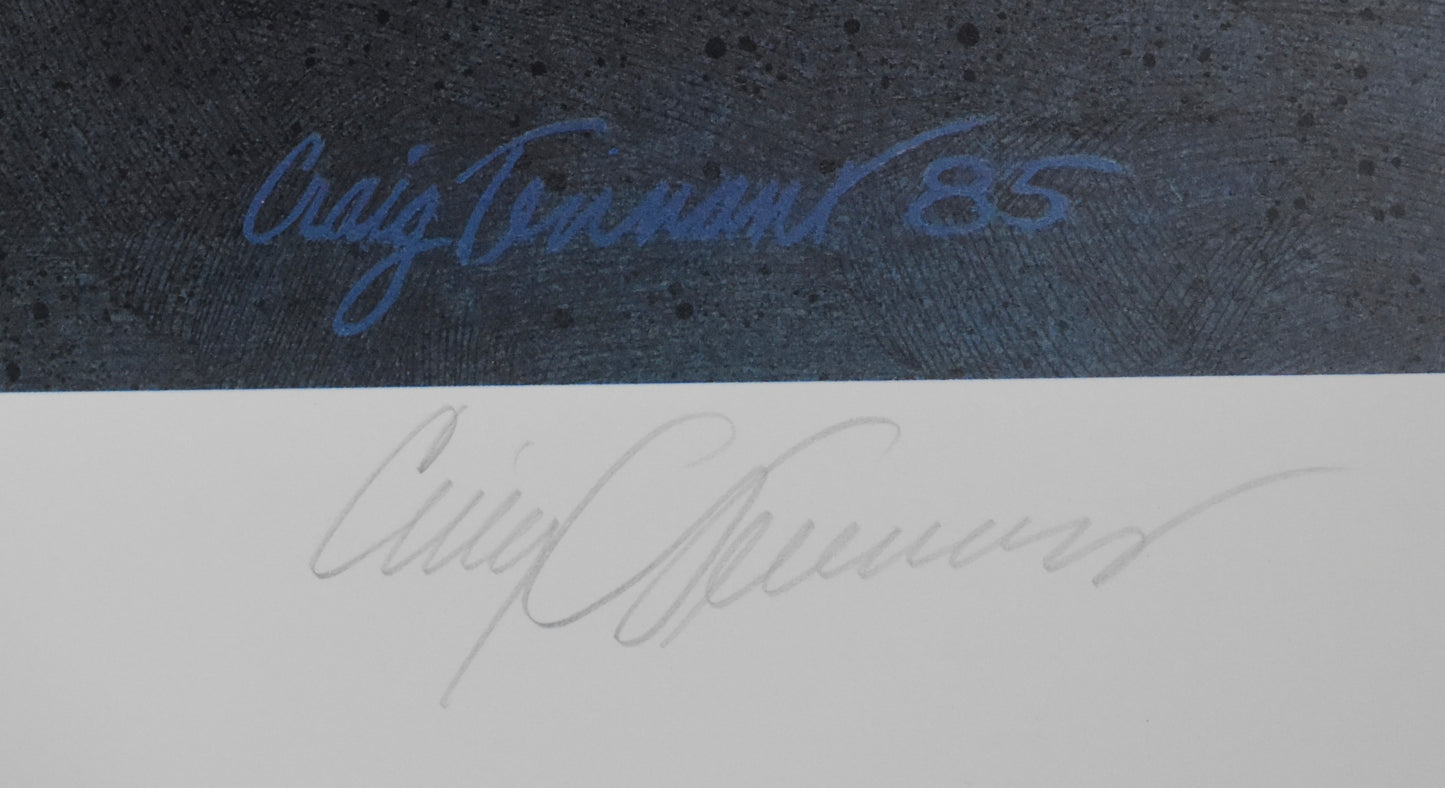 Danny Sullivan Autographed/Signed 21.5x27 Art Print Poster 143/500 JSA 211946
