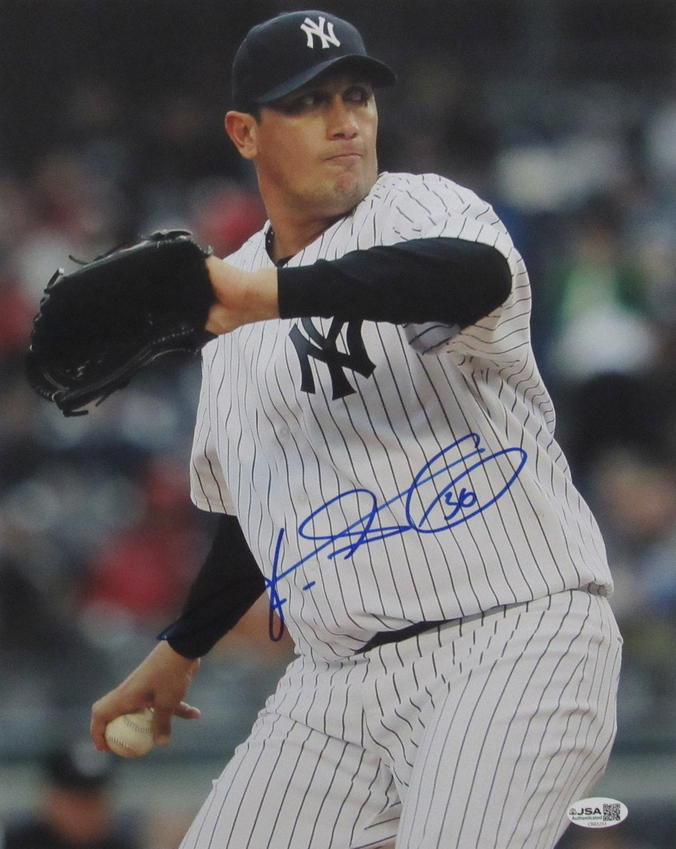 Freddy Garcia Autographed/Signed 11x14 Photo Yankees JSA 211000