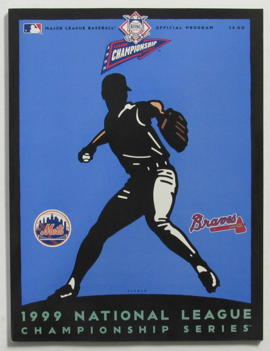 1999 MLB National League Championship Series Program Mets vs. Braves  211047