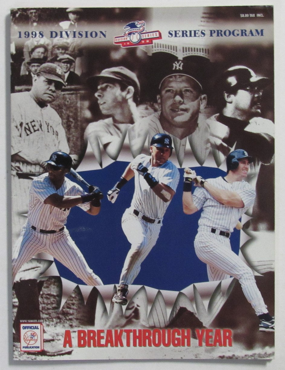 1998 American League Divisiion Series Program NY Yankees vs. Rangers 211081