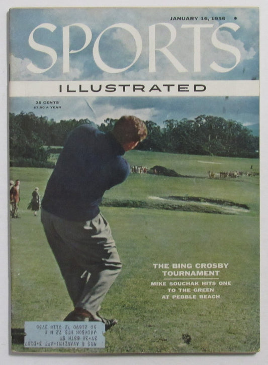1/16/1956 Sports Illustrated Magazine with Mike Souchak on the Cover 211085