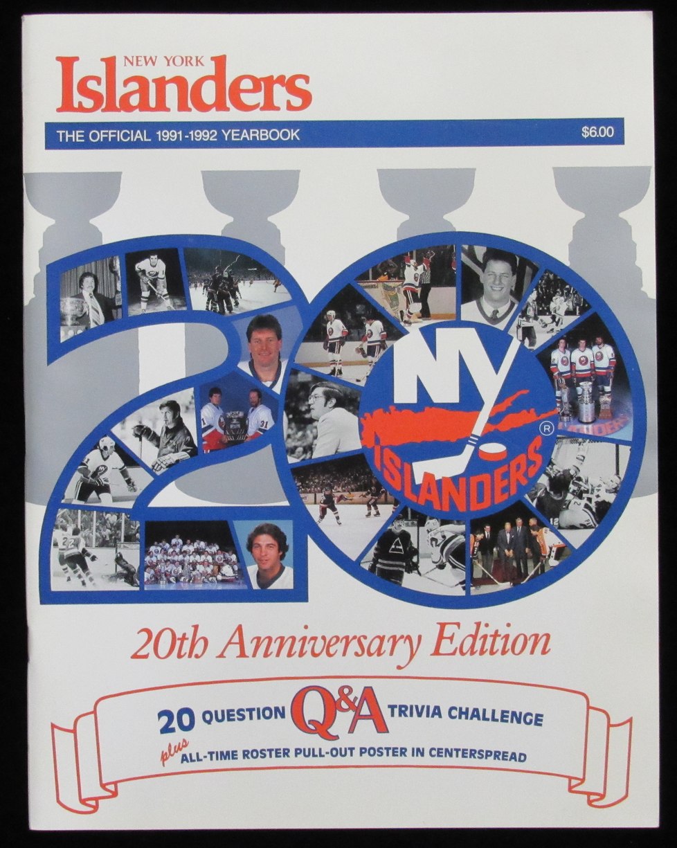 1991-1992 New York Islanders Official Yearbook 20th Anniversary Edition 211089