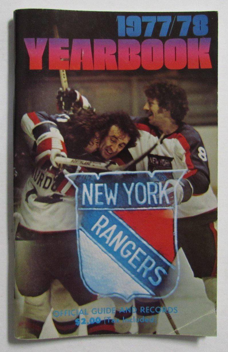 1977-78 New York Rangers Yearbook Official Guide and Records 211091