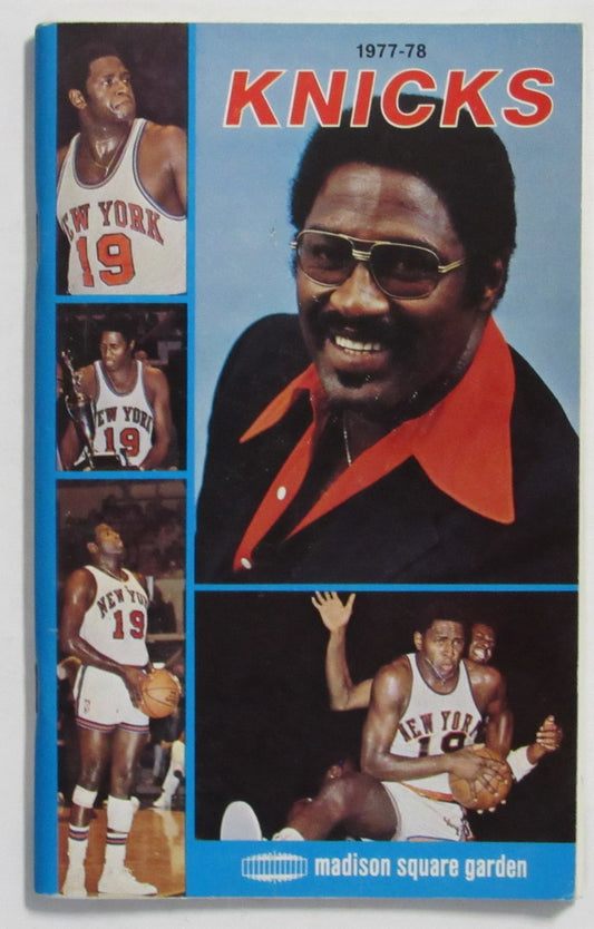 1977-78 New York Knicks Press/Media Guide Willis Reed on cover 211092
