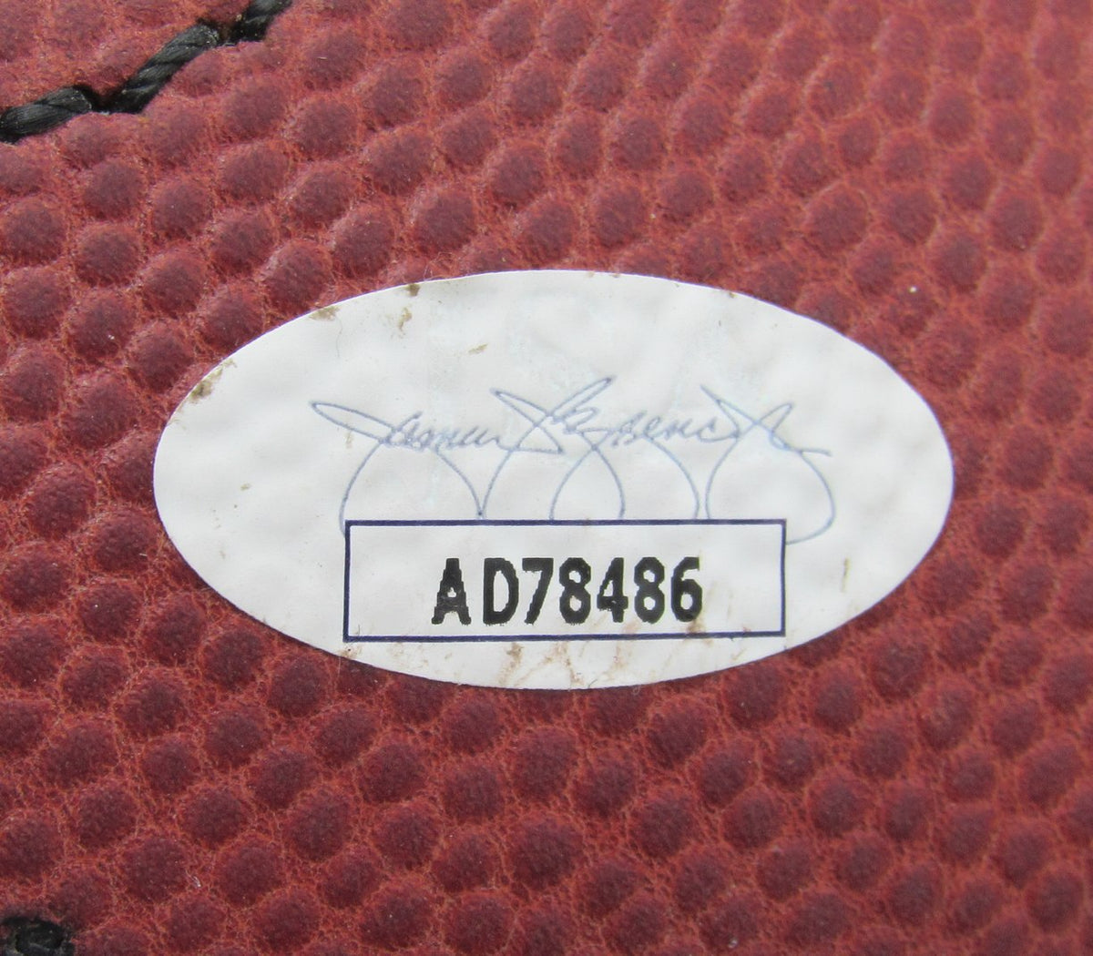 Warren Sapp HOF Raiders Signed/Inscribed Leather Game NFL Football JSA  12518