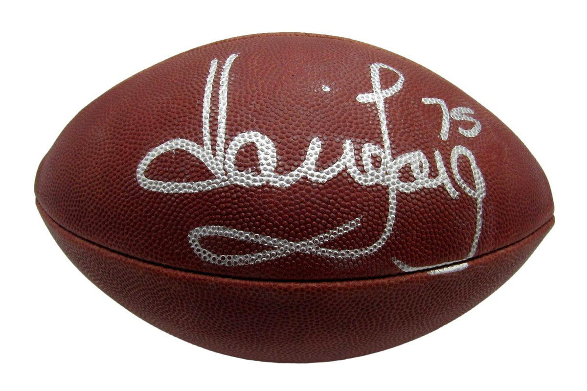 Howie Long HOF Oakland Raiders Signed NFL Leather Game Football JSA  212519