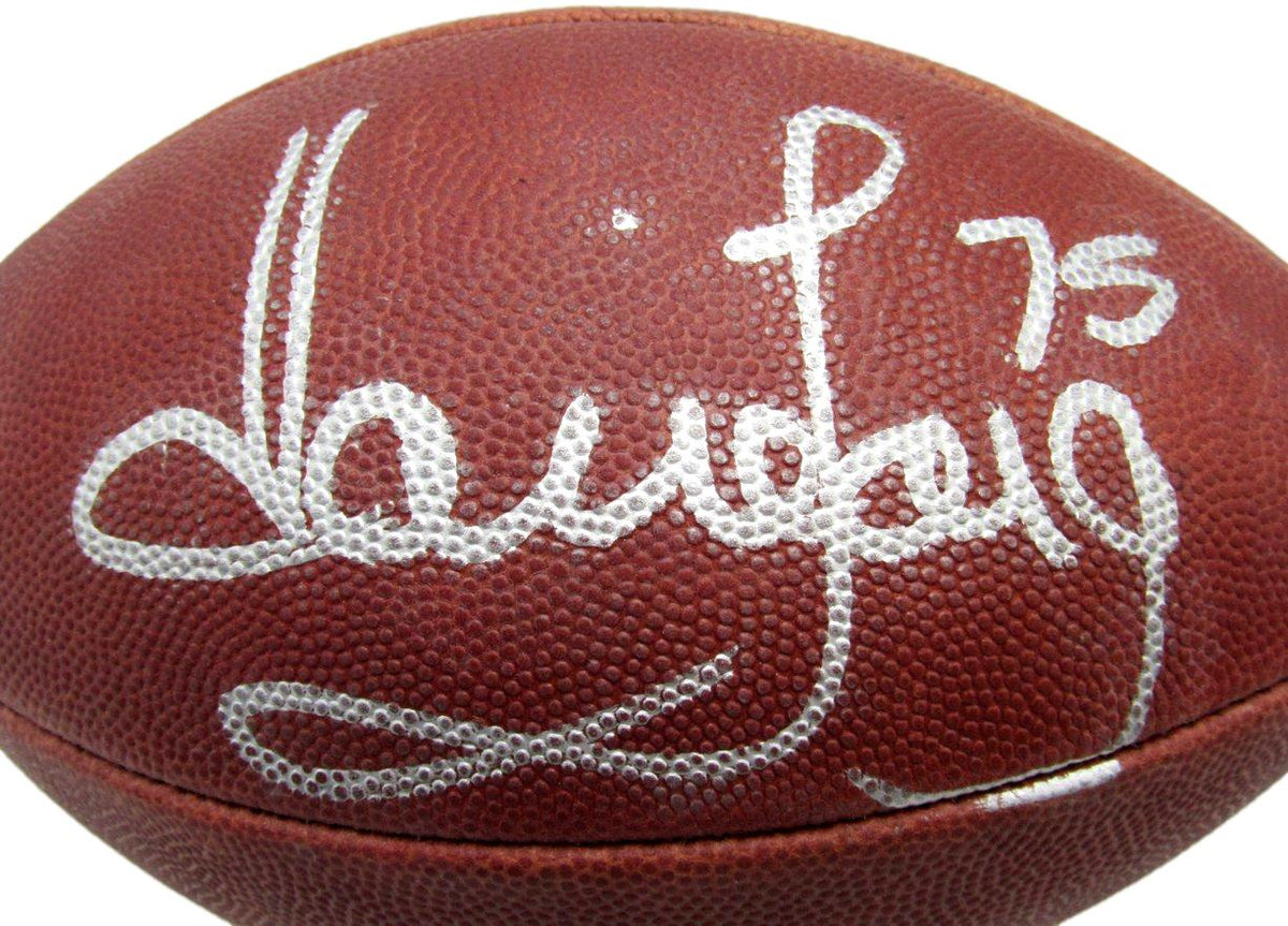 Howie Long HOF Oakland Raiders Signed NFL Leather Game Football JSA  212519