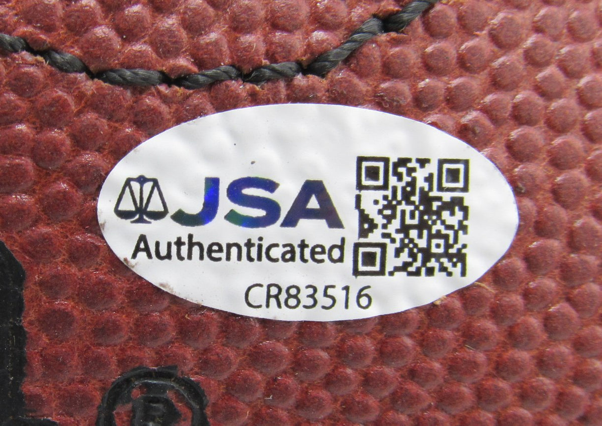 Howie Long HOF Oakland Raiders Signed NFL Leather Game Football JSA  212519