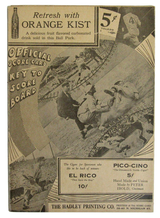 1938 Minor League Baseball Program Louisville Colonels vs. Toledo Mudhens 212523